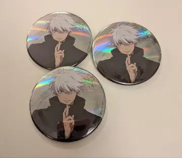 주술회전 고죠 사토루 오로라 캔 배지 63mm x 3