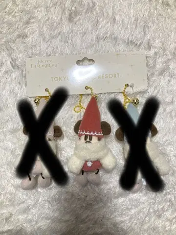 도쿄 디즈니 리조트 리루린린 봉제 인형 참 빨간색 레드