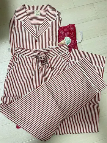 [택 포함 새상품] gelato pique 셋업 긴팔 스트라이프