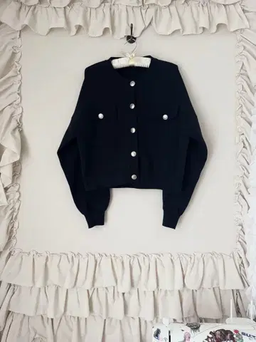 베이크루즈 FRAMeWORK 더블 자카드 크롭 가디건