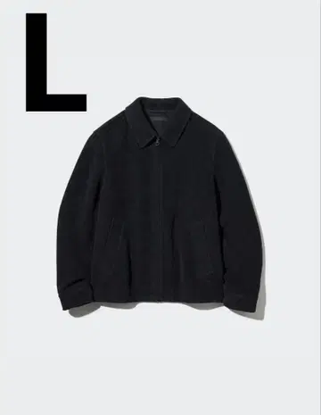 [ 미사용 ] 유니클로 싱글 컬러 숏 블루종 네이비 L