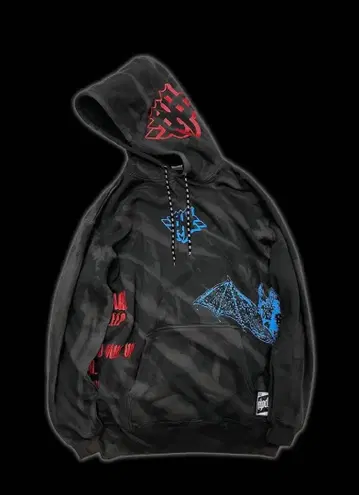 HOODIE BLACK TIE-DYE