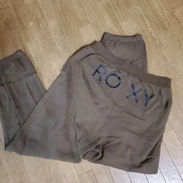 ROXY 스웨트 팬츠 L 사이즈 브라운