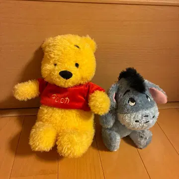 새상품급 푸우와 이요르 봉제 인형 세트