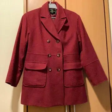 쇼와 레트로 벨메종 더블 브레스트 하프 코트