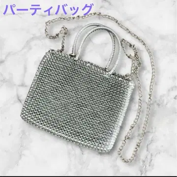 파티 백 와이어 백 실버 멋진 소형