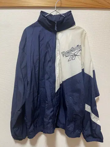 [ 구제 의류 ] Reebok 나일론 자켓 네이비/화이트