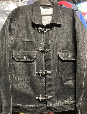 오프닝 액트 벨로아 데님 파이어맨 자켓