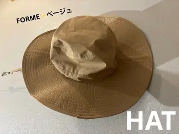 택 없음 미사용 새상품 FORME 햇 모자 베이지 히가시하라 아키