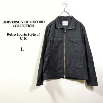 UNIVERSITY OF OXFORD 지퍼 자켓 면 L 긴팔