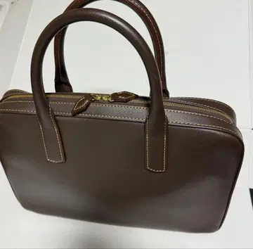 오오츠카세이호 슬림 오버나이트 올 가죽 브리프 비즈니스 가방 초코 컬러