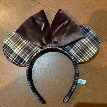 디즈니 체크 머리띠