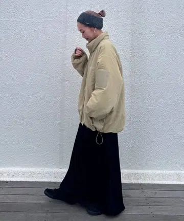 PON 기획 충전솜 스탠드 카라 자켓