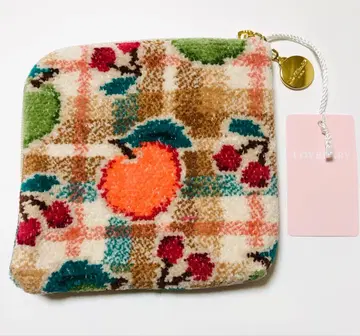 페일러 FEILER 레트로 후르츠 체크 파우치 베이지