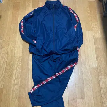 리복 네이비 나일론 셋업