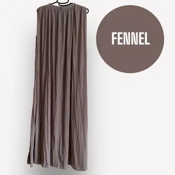 FENNEL 슬리브리스 와셔 원피스 경사용 드레스 정장