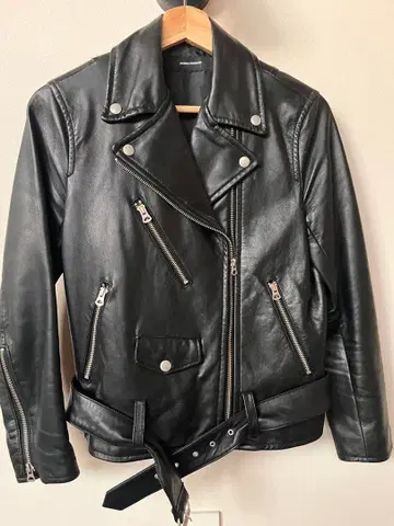 JOURNAL STANDARD 시어링 가죽 라이더 자켓 M