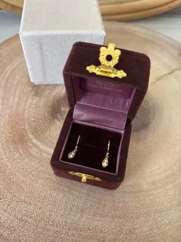 [ete] 골드 드롭형 귀걸이