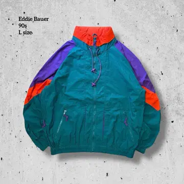 구제 의류 90s EddieBauer 나일론 자켓 마운틴 파카 좋은 배색
