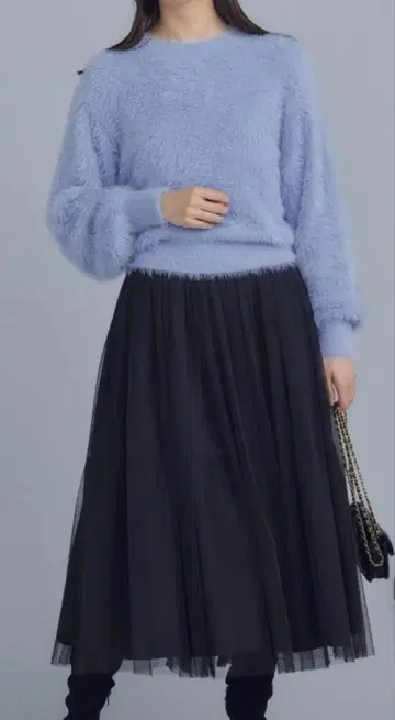 [쿠미쿄쿠] 나일론 퍼 니트