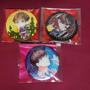 [ 3개 ] B프로 샤쿠무라 테이진 기념일 캔뱃지