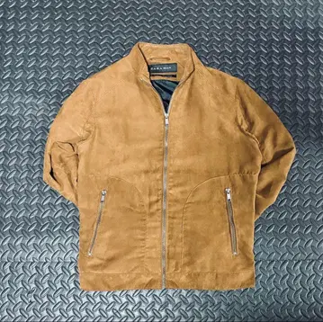 기장 짧은 ZARA MEN 스웨이드 자켓