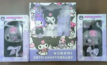 쿠로미 20주년 북박스 마스코트 세트 클리어 포피 3종