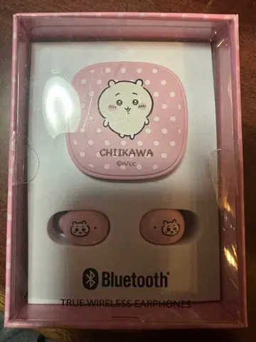 CHIIKAWA 와이어리스 이어폰 핑크 치이카와 (먼작귀)
