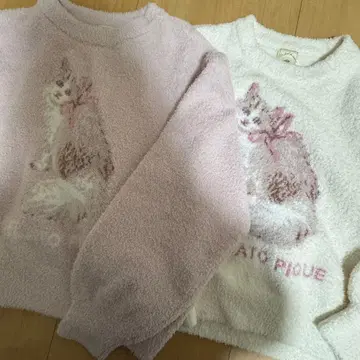 새상품 젤라또피케 고양이 cat 캣 풀오버 베비모코 자카드
