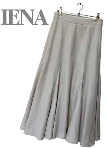 IENA(이에나)/머메이드 플레어 롱 스커트/36/크림 화이트