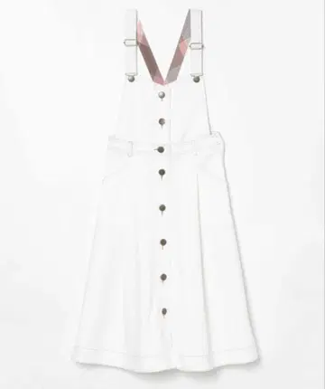 Blue Label 오버롤 스커트 화이트