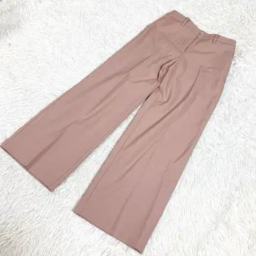 PLST 캐주얼 팬츠 와이드 팬츠 속기모 핑크 베이지 M 사이즈