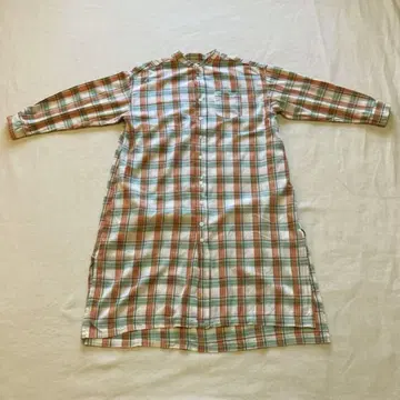 [ IN THE MARKET ] 따뜻함 체크 무늬 루즈핏 롱 셔츠 원피스