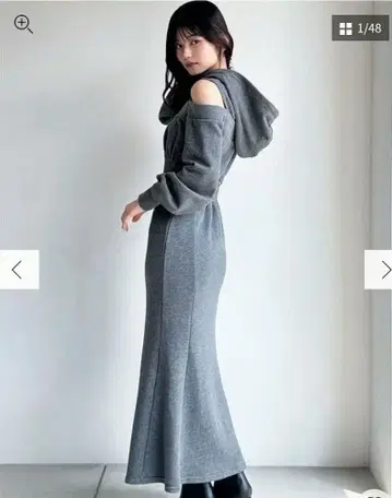 [ 미개봉 새상품 ] RESEXXY 레이어드 후디 원피스