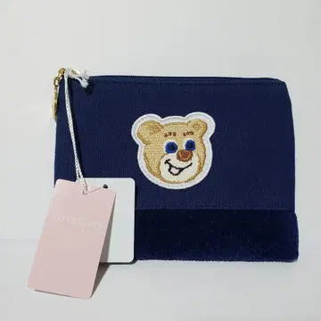 새상품 FEILER 페이러 LOVERARY 올드 테디 파우치 네이비