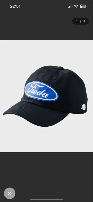 jieda 야구 모자 블랙