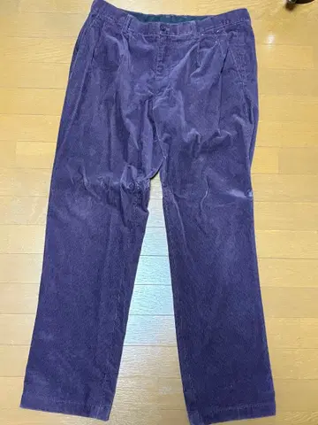 코듀로이 팬츠 퍼플 구제 의류