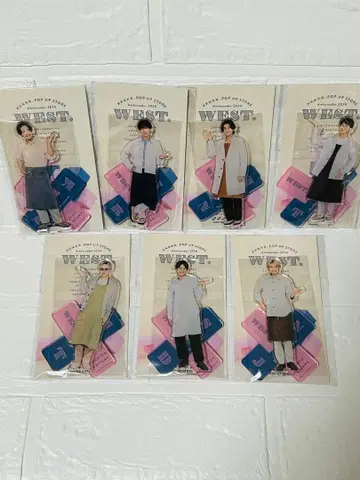 WEST. 아크릴 스탠드 앰버서더 전원 세트