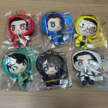 고쥬우쟈 슈퍼전대 히어로 마스코트 6개 컴플리트 세트