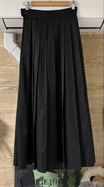 axes femme 롱 스커트 블랙
