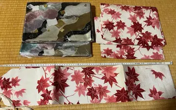 블랙 베이스 세미 포멀 후쿠로 오비와 츠케 오비