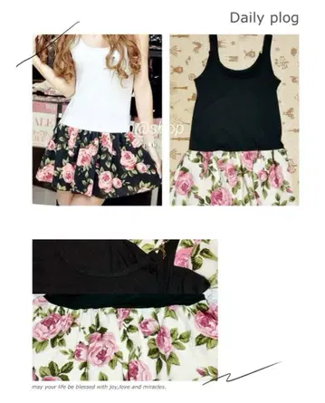 GOLDS infinity 꽃무늬 플라워 플레어 원피스