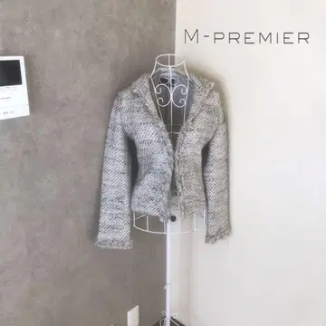 엠프리미어 1회 착용 트위드 자켓
