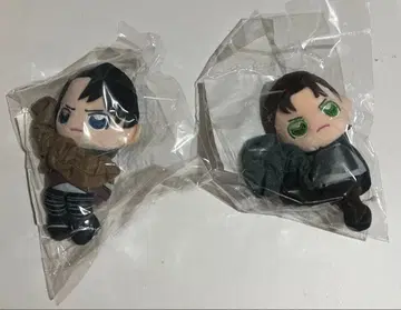 진격의 거인  스크런치 엘렌&리바이 2개 세트