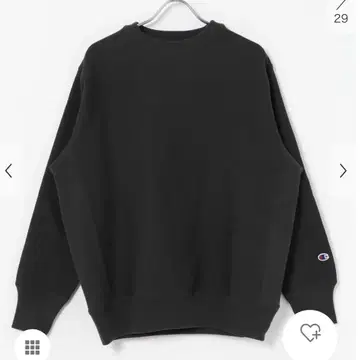 LOWERCASE x Champion 리버스 위브 블랙 M