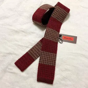 새상품 Fiorio 캐시미어 하운드 투스 니트 타이