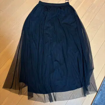 블랙 플레어 스커트 M 사이즈