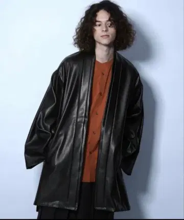 하레 Hare 가죽 삼에 코트 기모노 코트 겉옷 코트