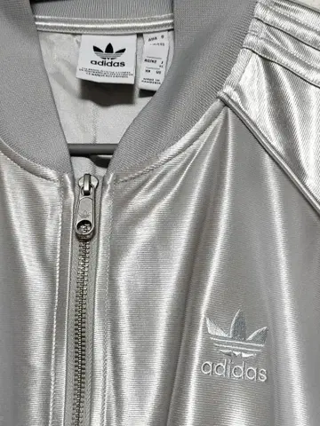 adidas 실버 집업 아우터 새상품급