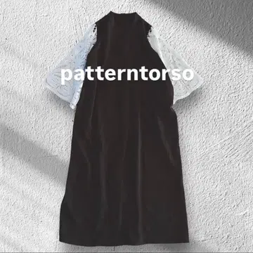 [ 새상품급 ] 안티카 패턴 토르소 마네킹 소매 레이스 원피스